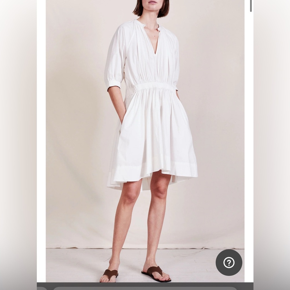Apiece Apart Cobano mini dress, cream, size XS
